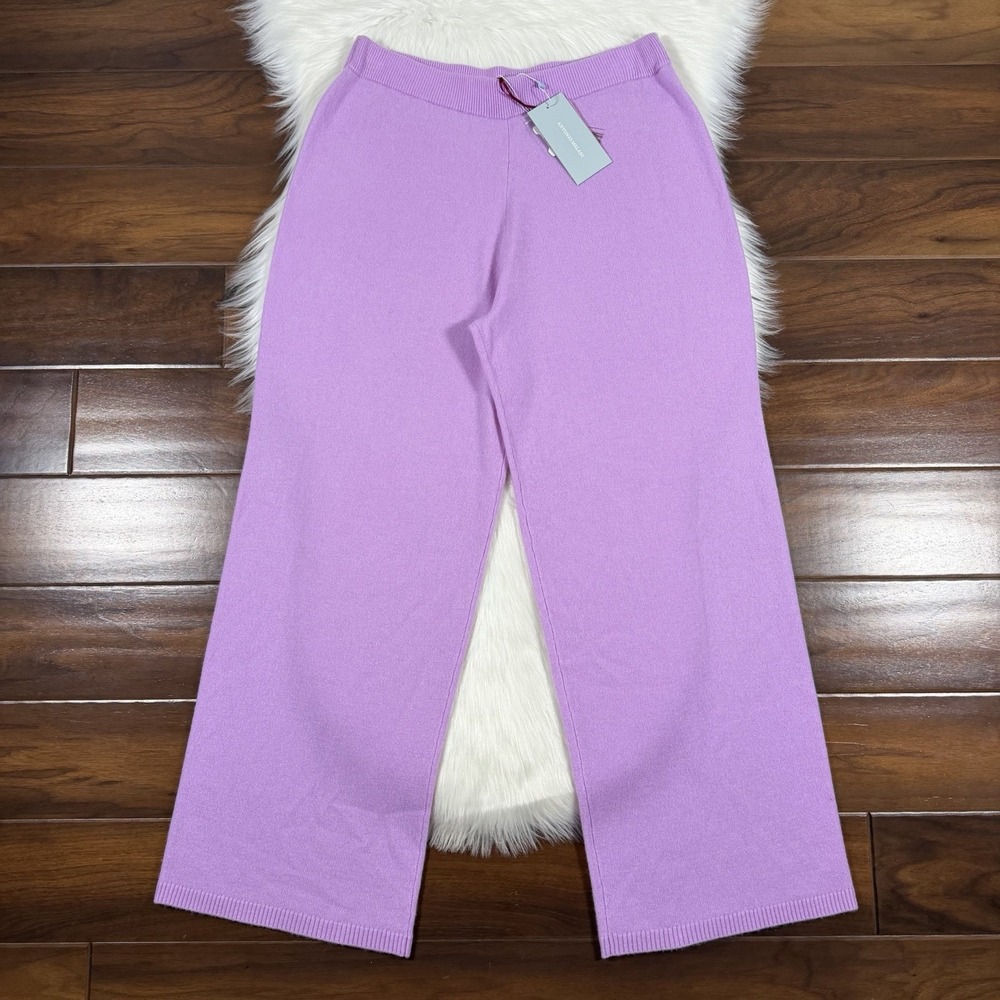 Antonio Melani Nat Note Size Medium Orchid Ivonne Cashmere Wide Leg Pull On Pant